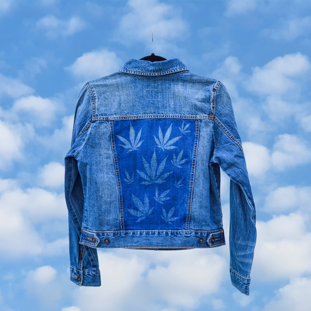 Women's Medium Denim Cannabis Jacket