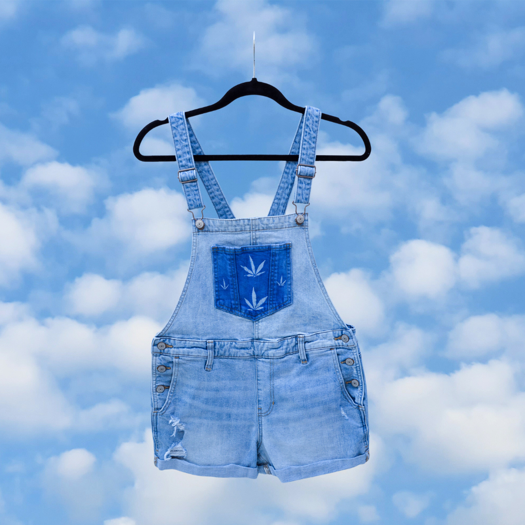 Women's Small Upcycled Denim Overalls