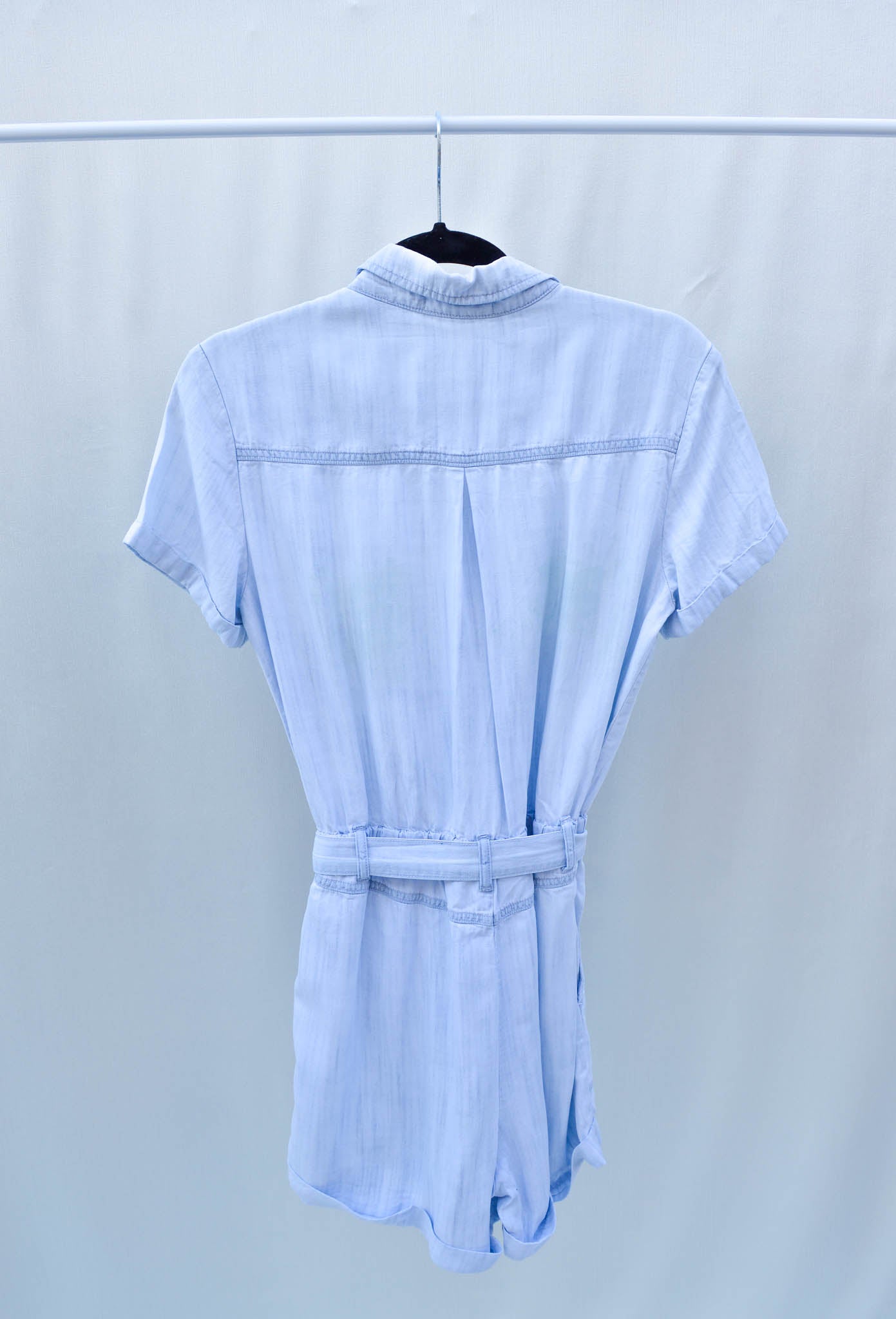 Women's Small Upcycled Denim Romper