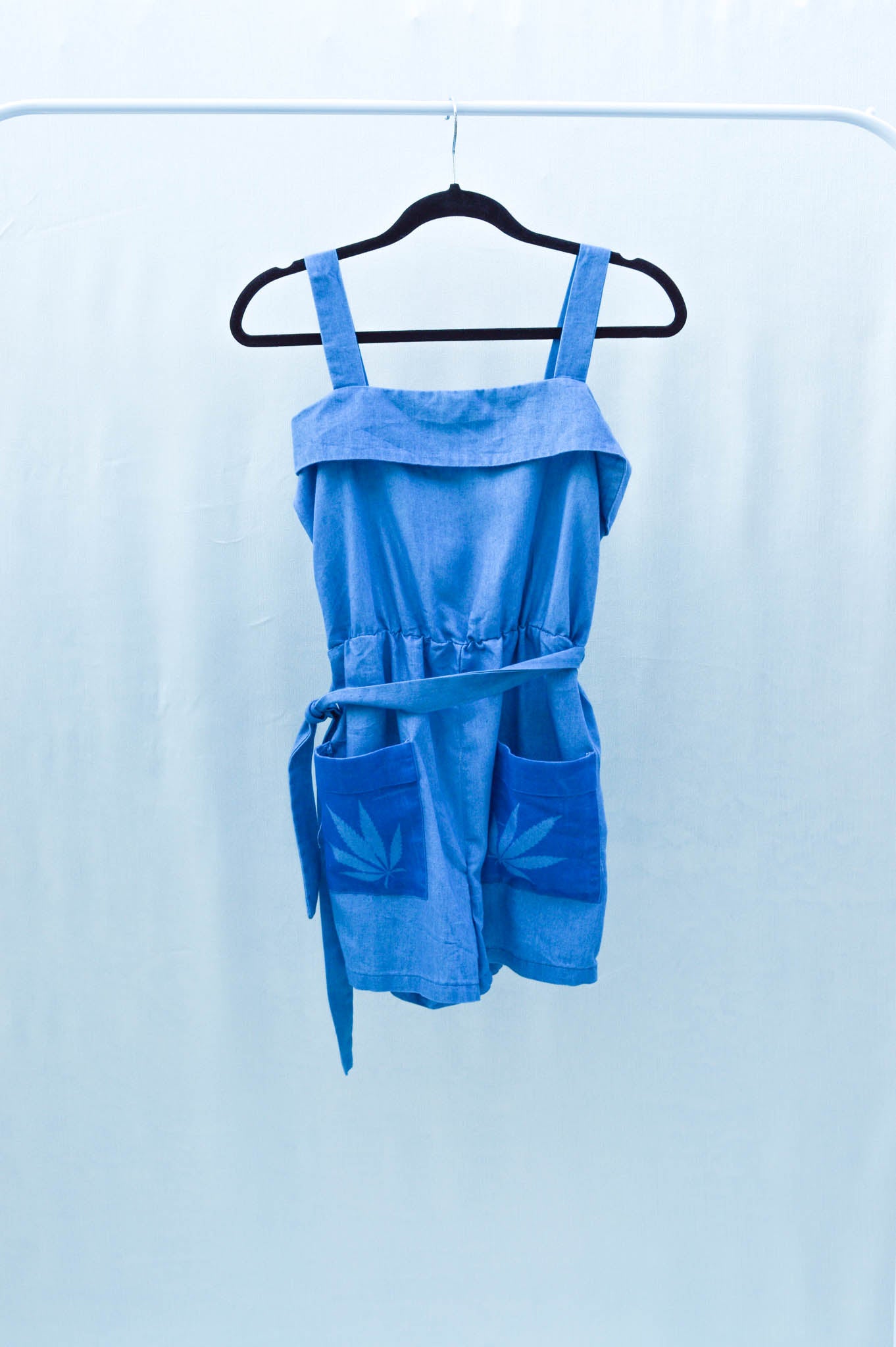 Women's Small Upcycled Denim Romper