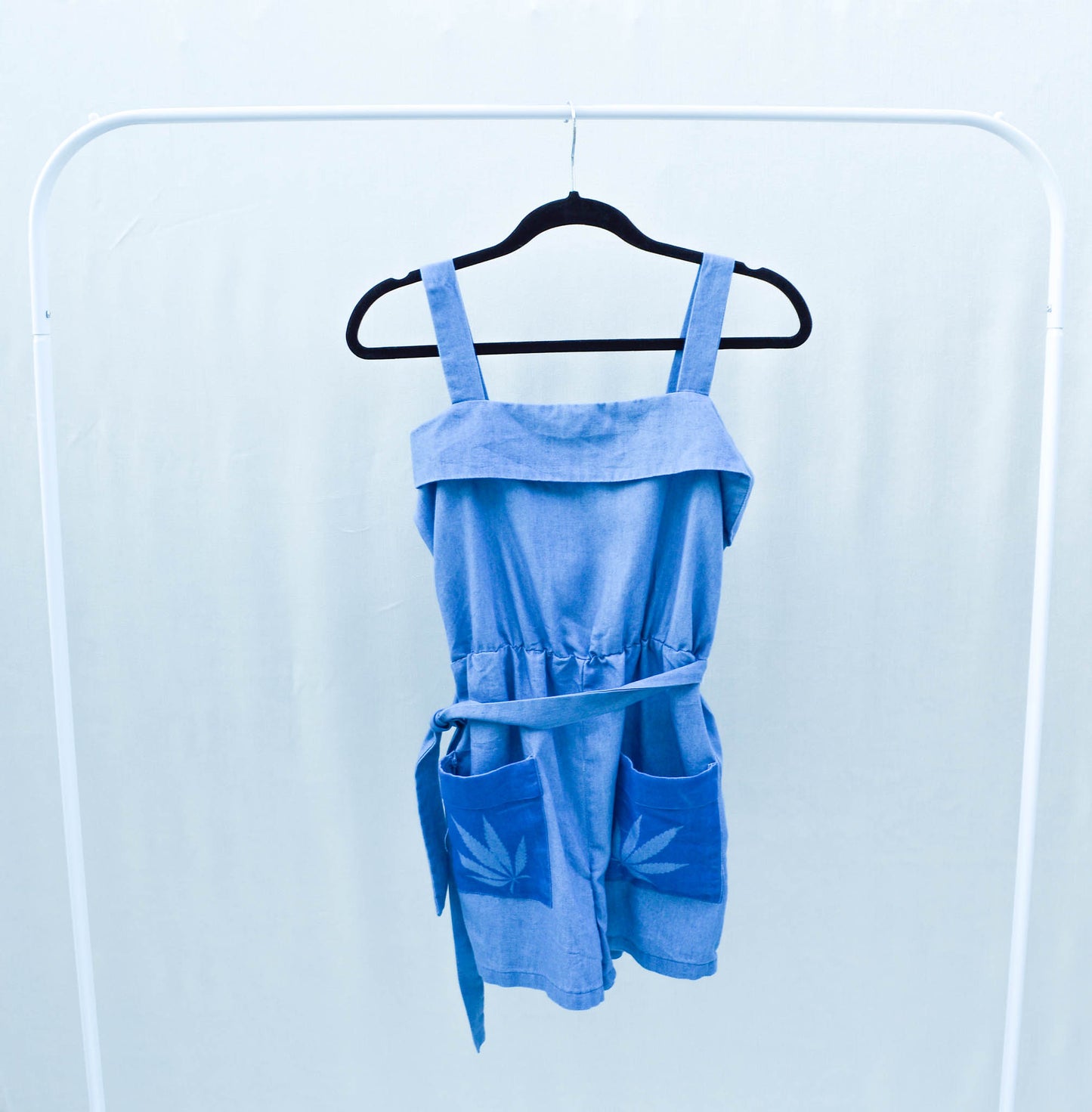 Women's Small Upcycled Denim Romper