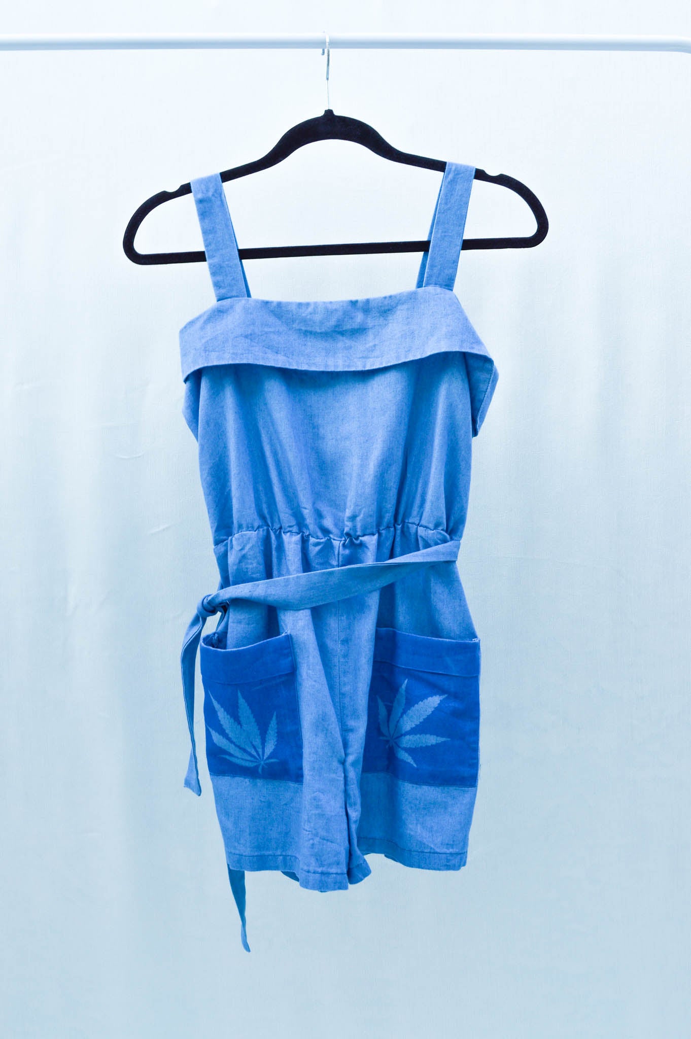 Women's Small Upcycled Denim Romper