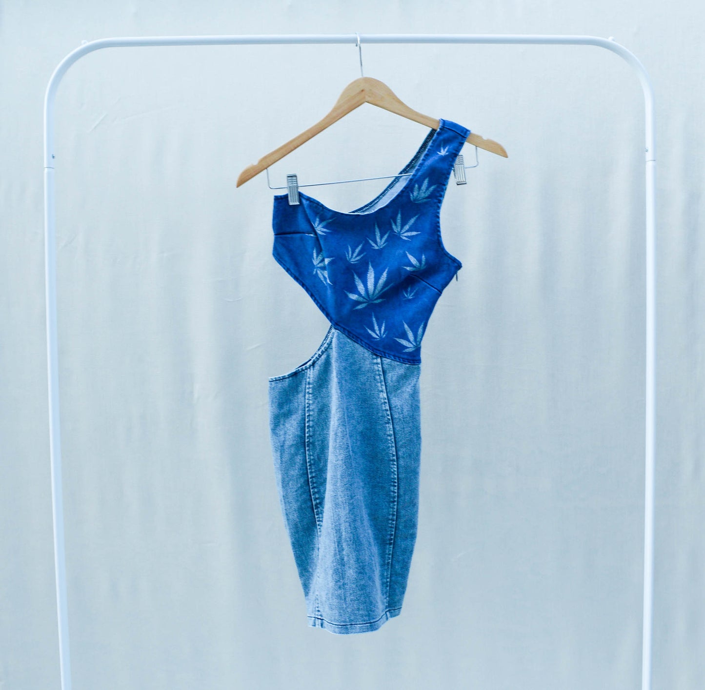 Women's X-Small Upcycled Denim Dress