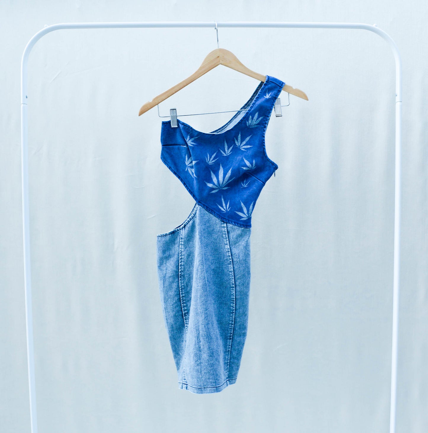 Women's X-Small Upcycled Denim Dress