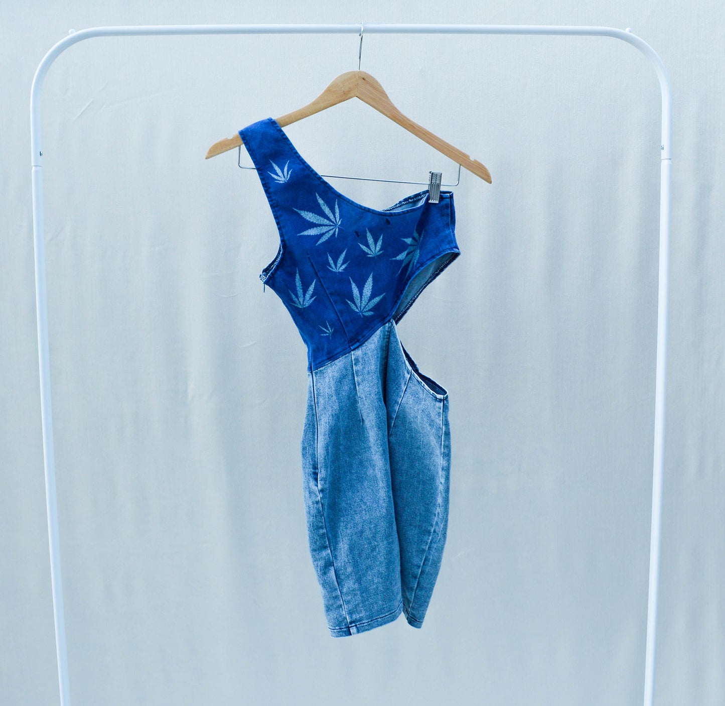 Women's X-Small Upcycled Denim Dress