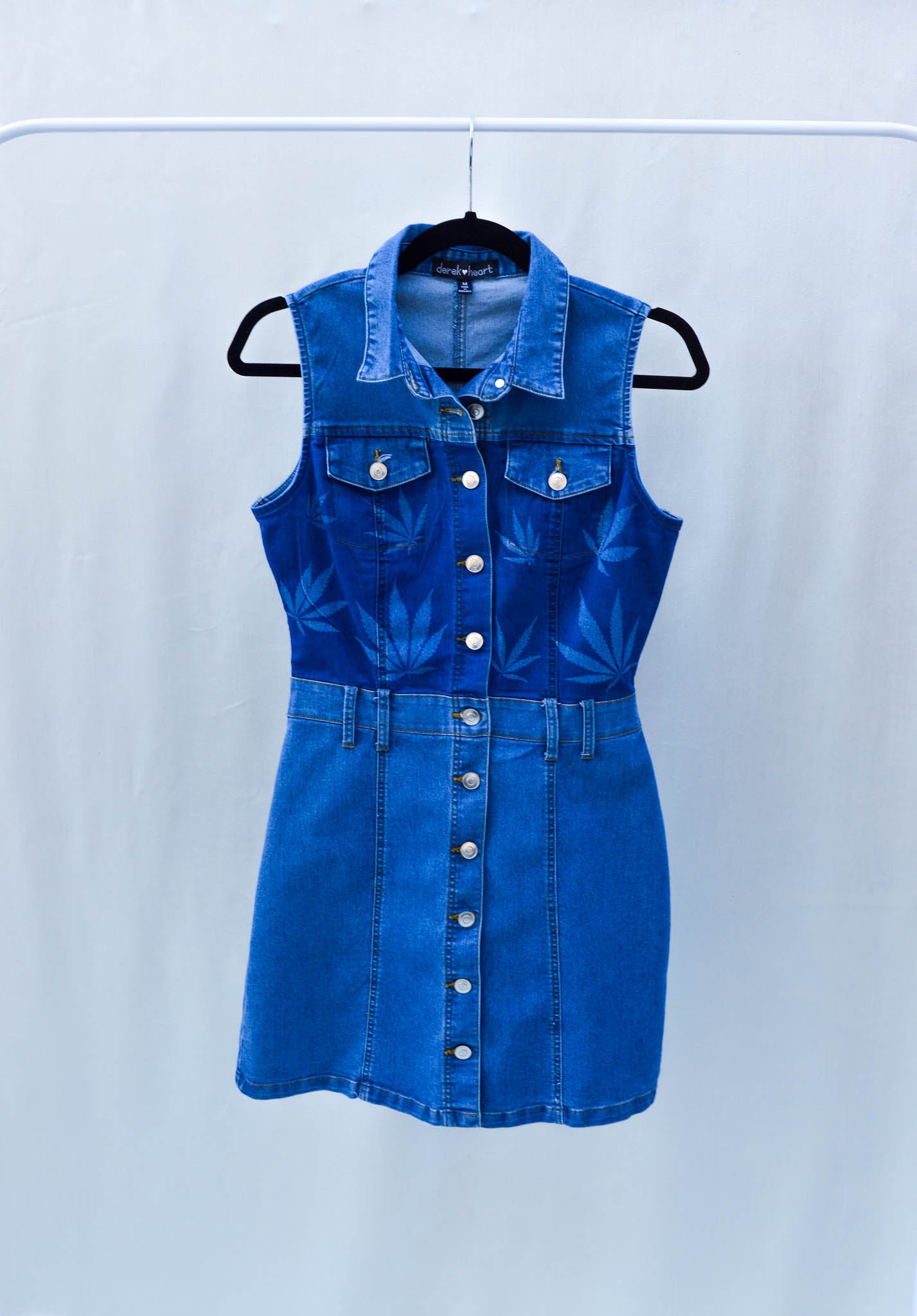 Women's Medium Upcycled Denim Dress