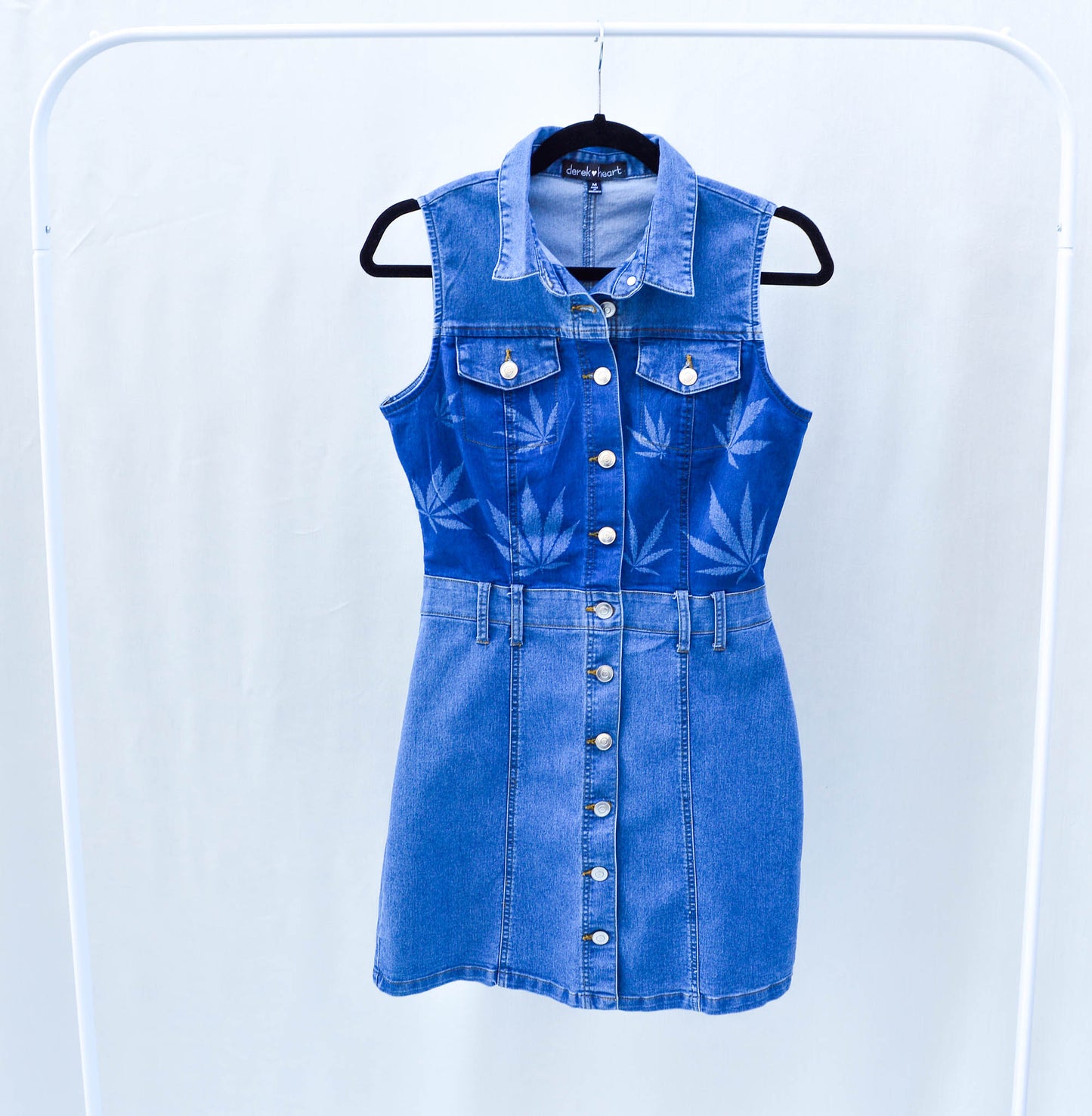 Women's Medium Upcycled Denim Dress