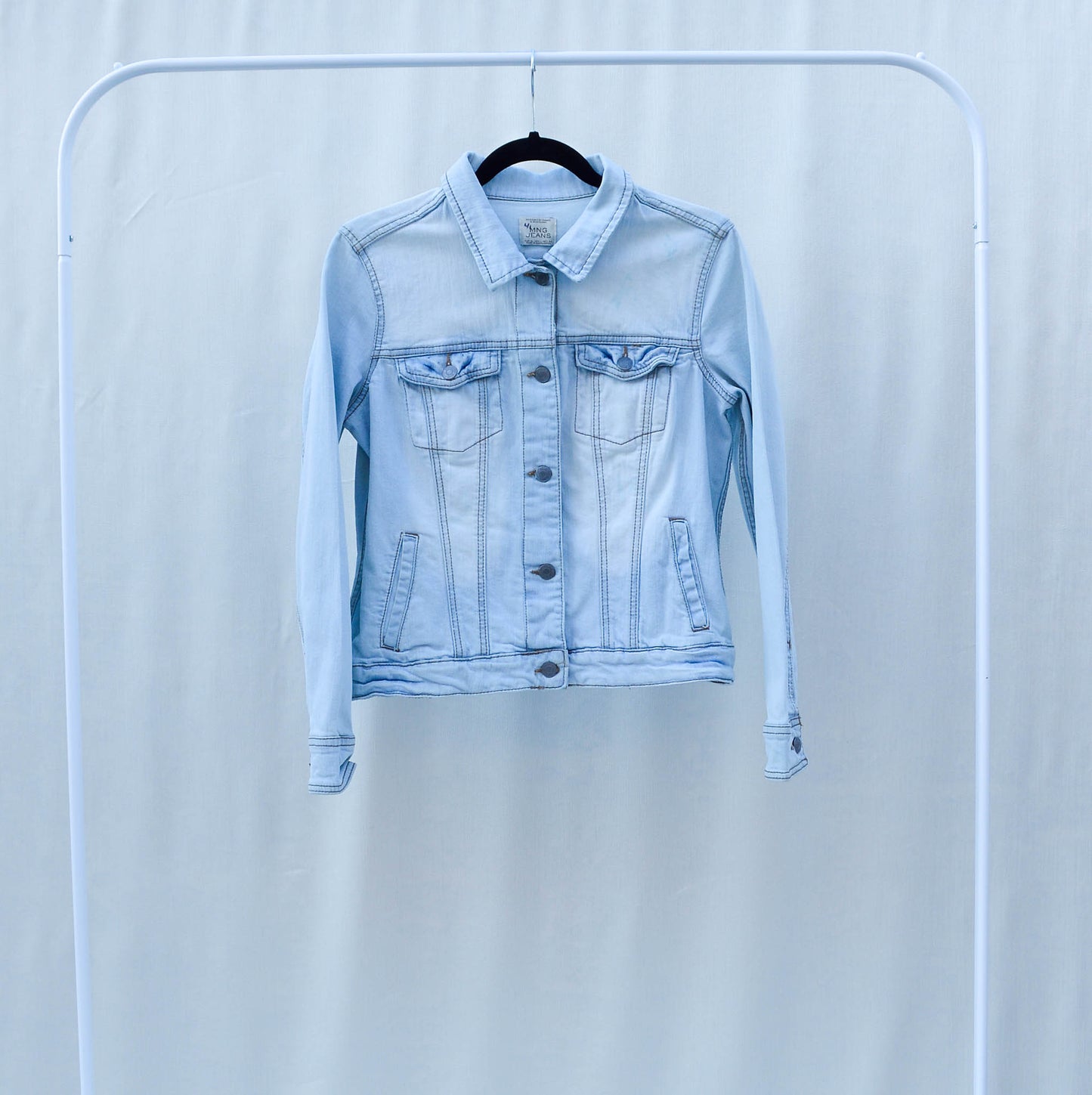 Women's Large Denim Upcycled Jacket