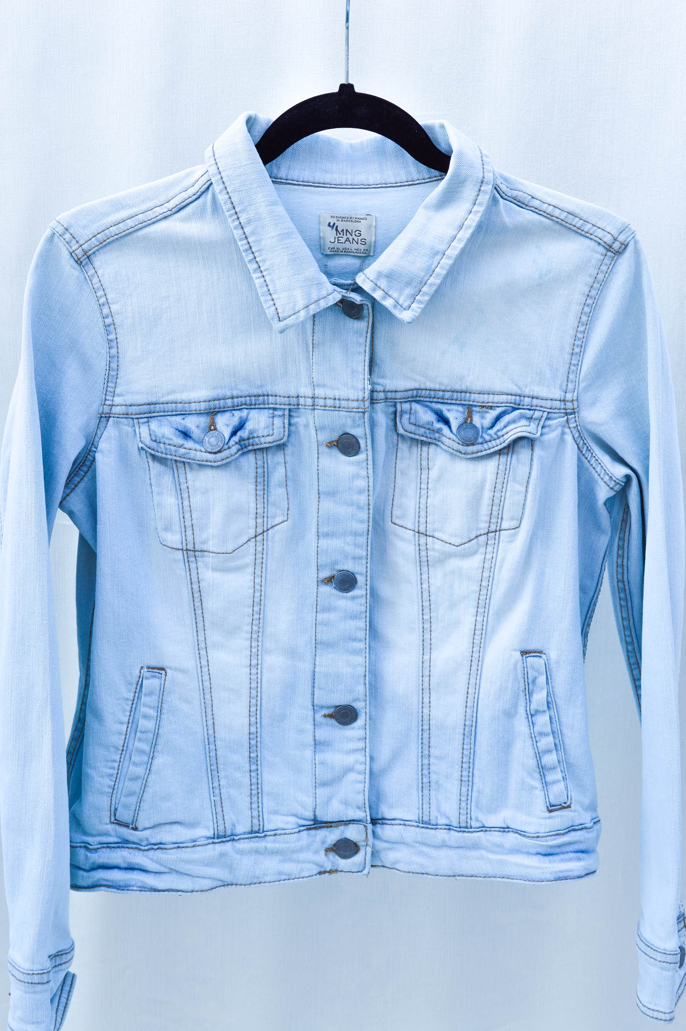 Women's Large Denim Upcycled Jacket