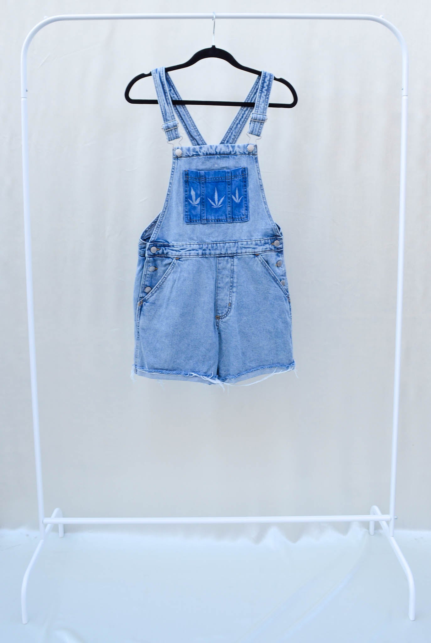 Women's X-Small Upcycled Denim Overalls