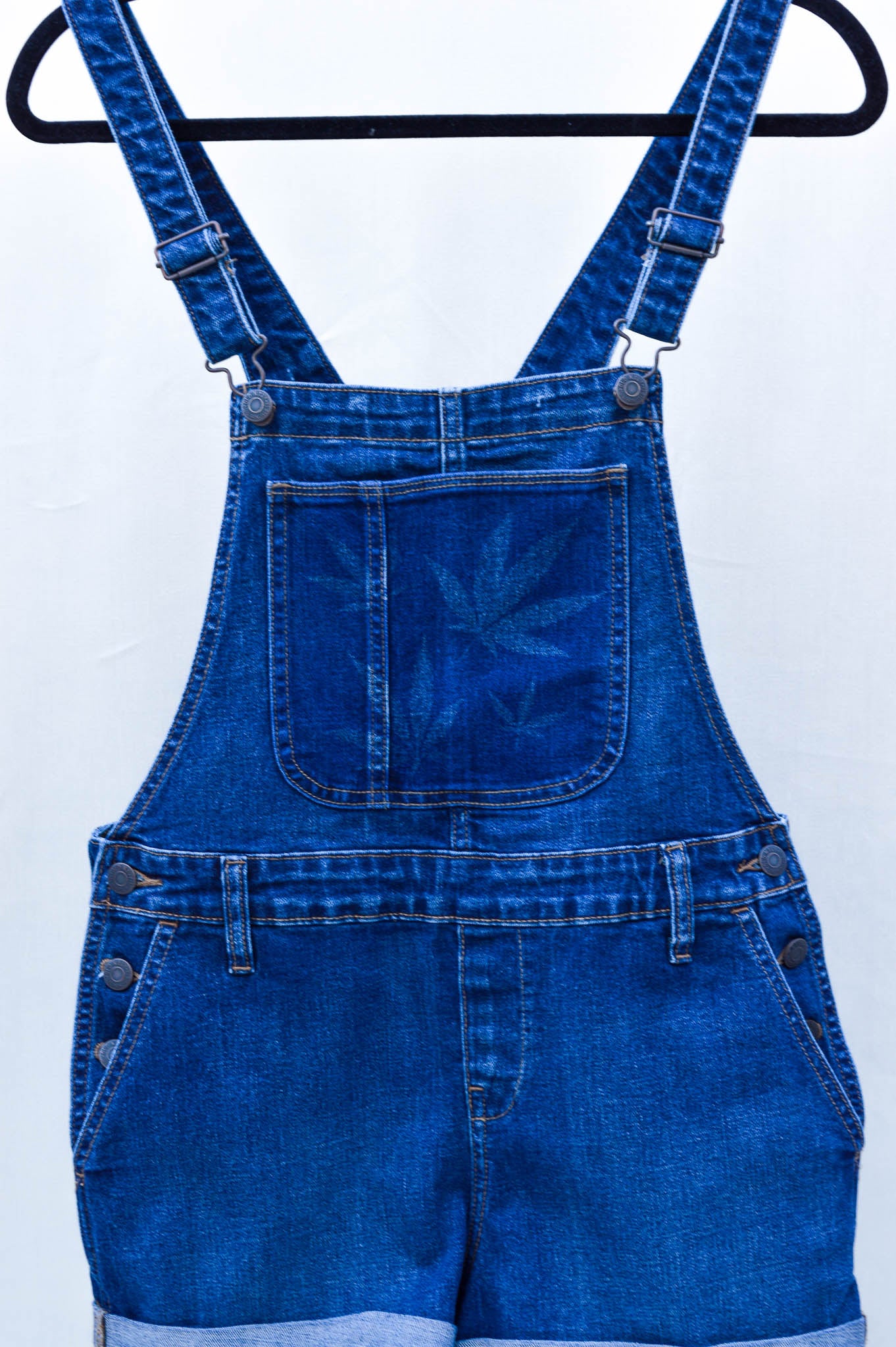 Women's Small Upcycled Denim Overalls