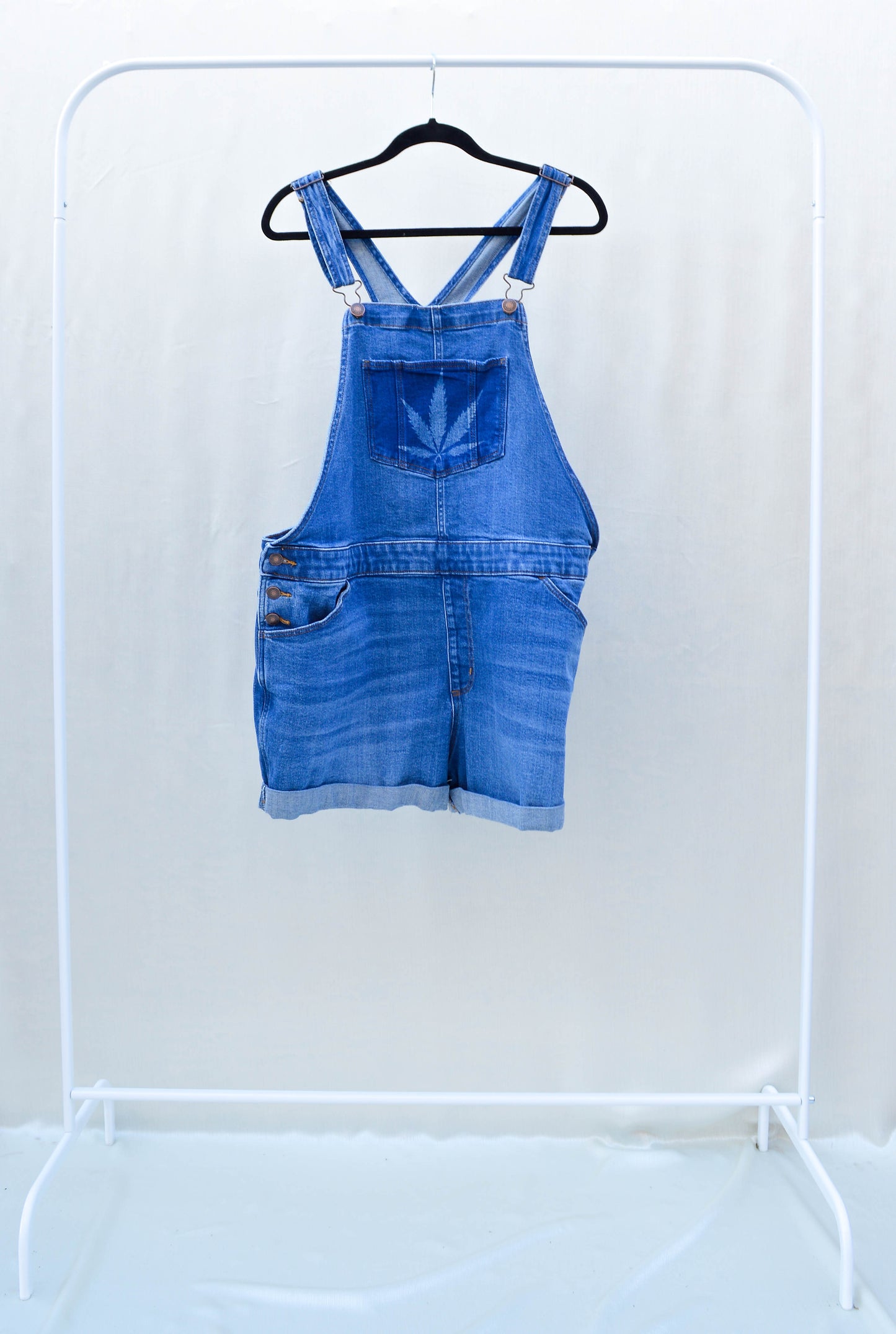 Women's X-Large Upcycled Denim Overalls