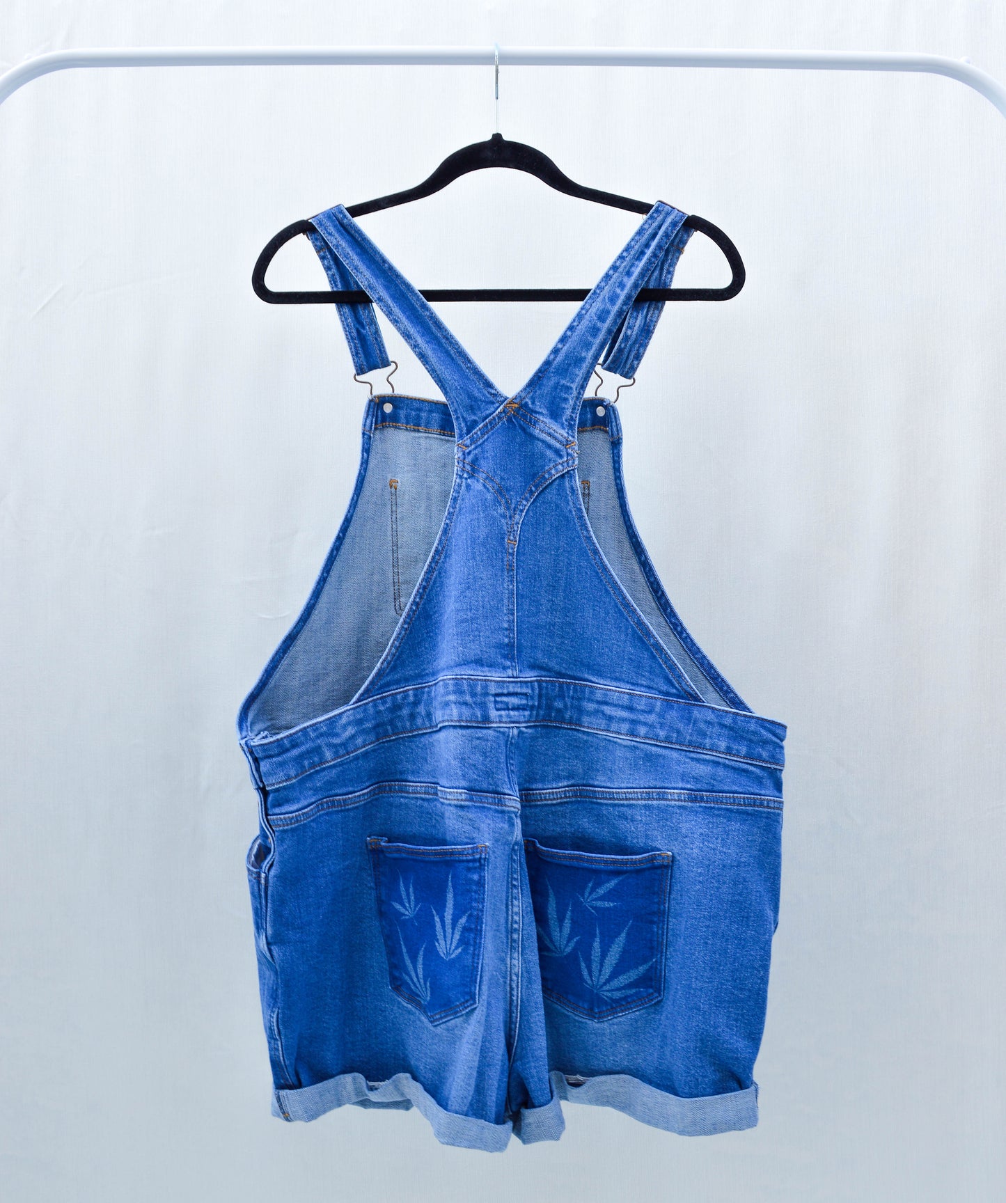Women's X-Large Upcycled Denim Overalls
