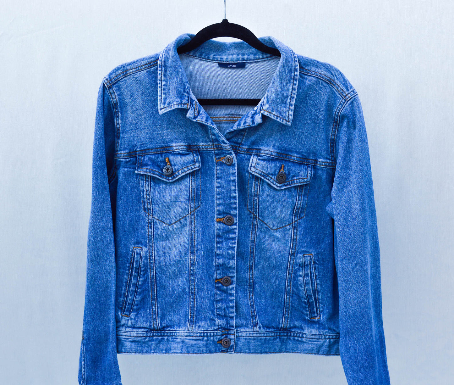 Women's Large Denim Upcycled Jacket