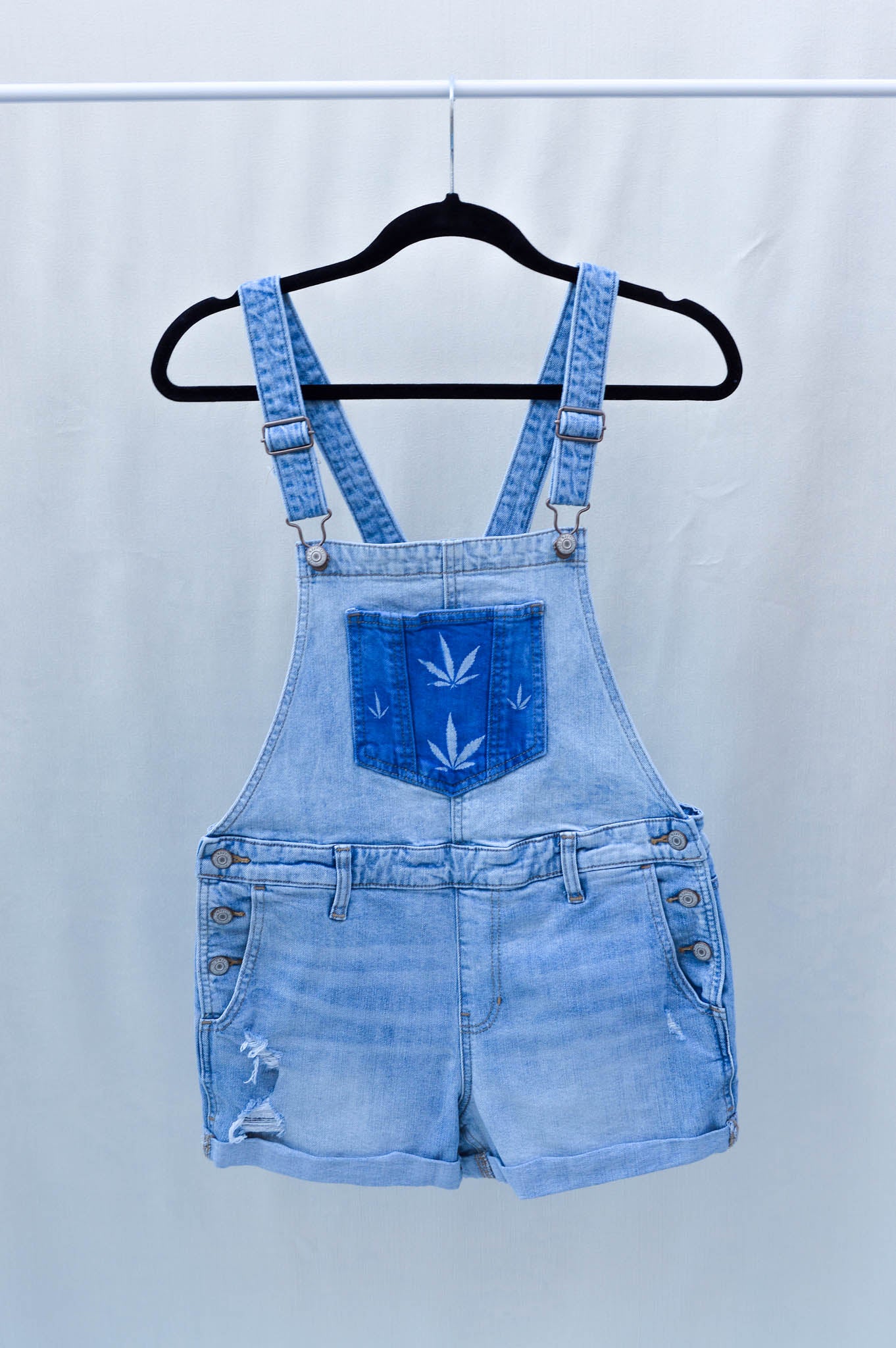 Women's Small Upcycled Denim Overalls