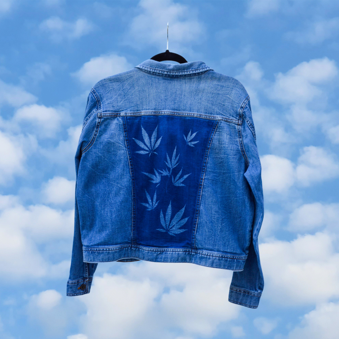 Women's Large Denim Upcycled Jacket