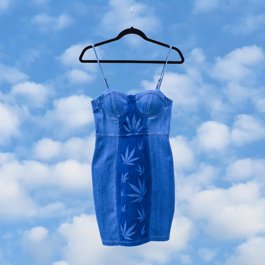 Women's Medium Upcycled Denim Dress