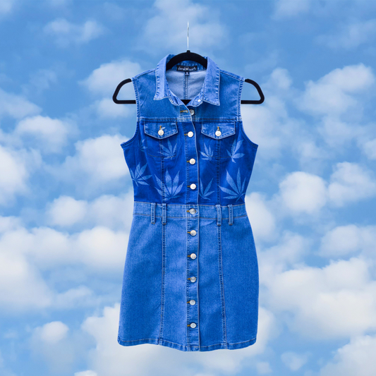 Women's Medium Upcycled Denim Dress