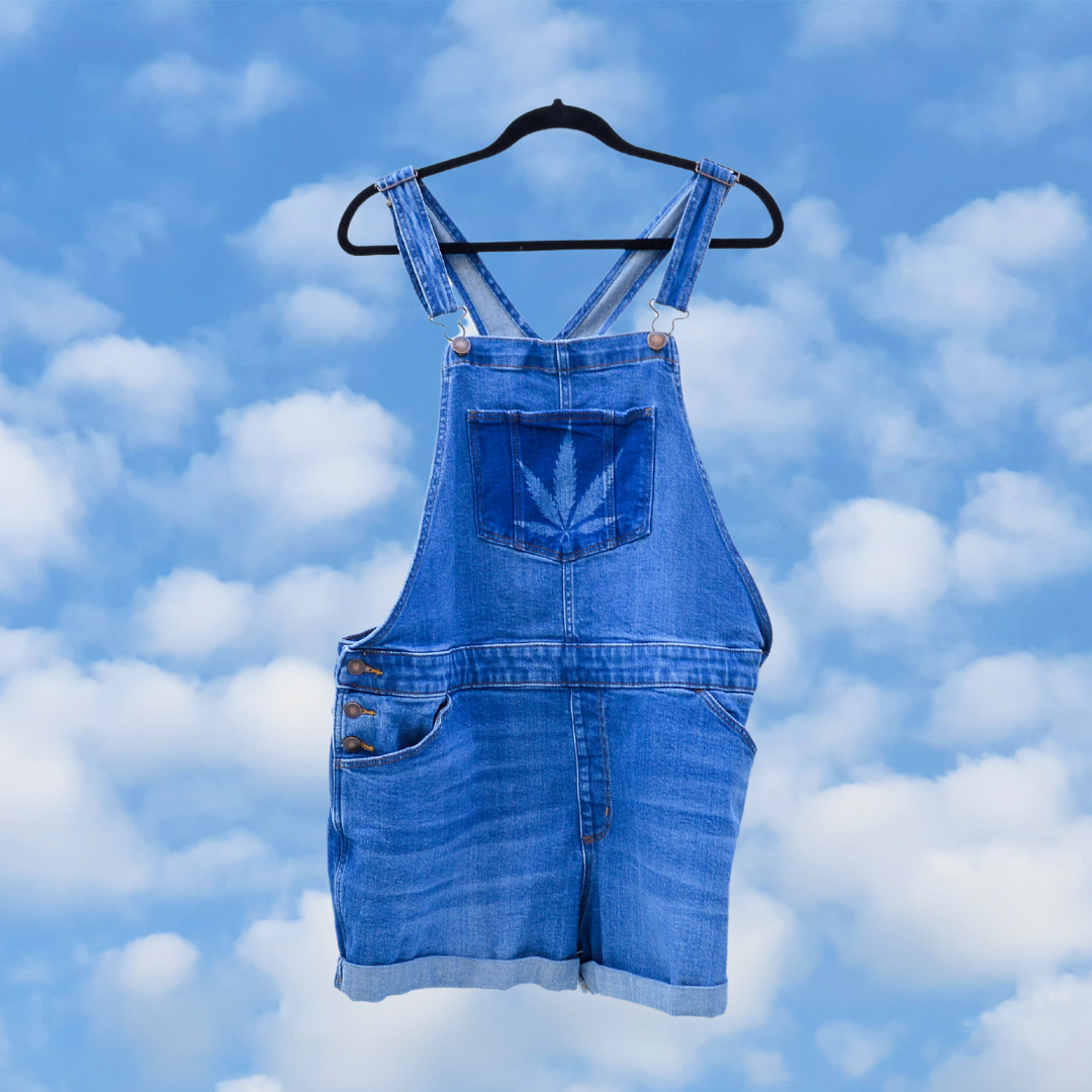 Women's X-Large Upcycled Denim Overalls