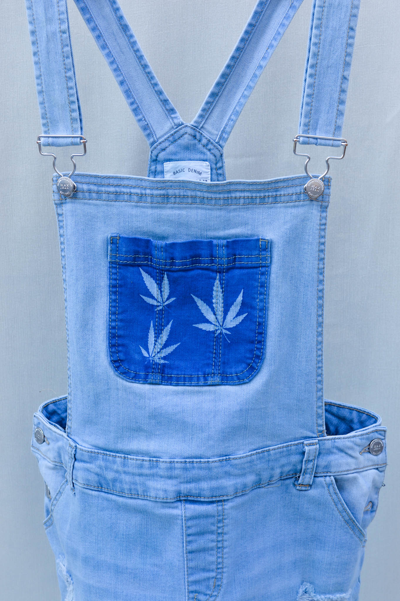 Women's Large Upcycled Denim Overalls