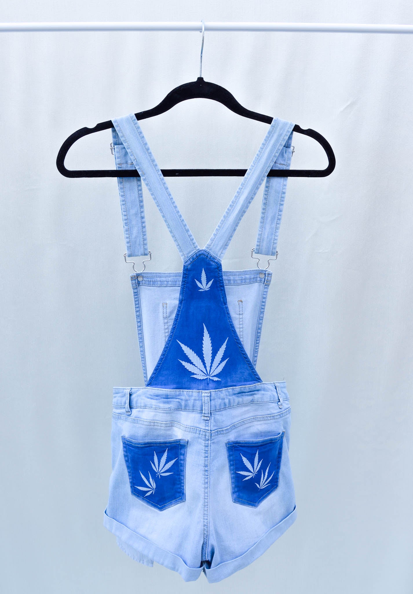 Women's Large Upcycled Denim Overalls