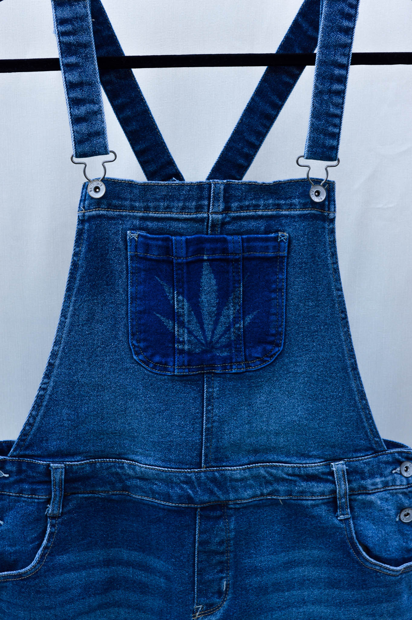 Women's X-Large Upcycled Denim Overalls