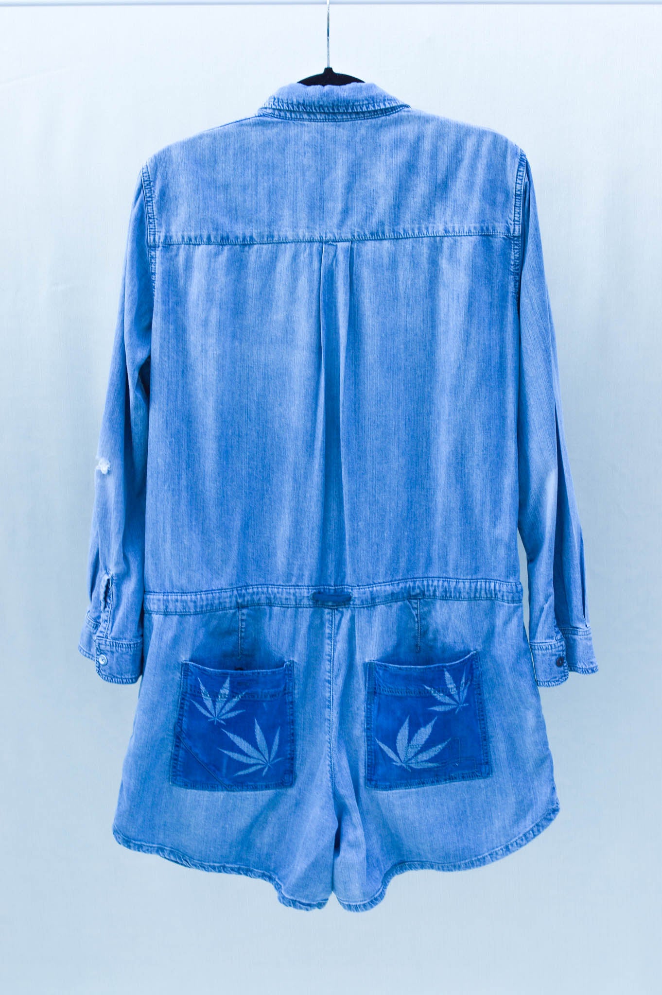 Women's 2X-Large Upcycled Denim Romper