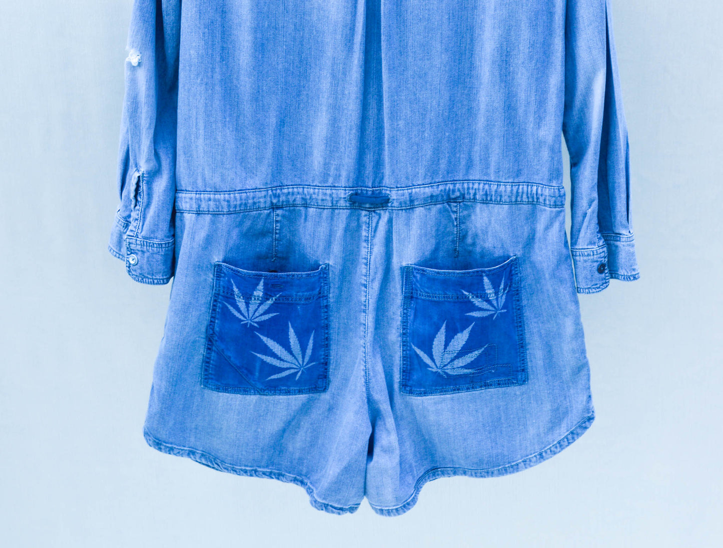 Women's 2X-Large Upcycled Denim Romper