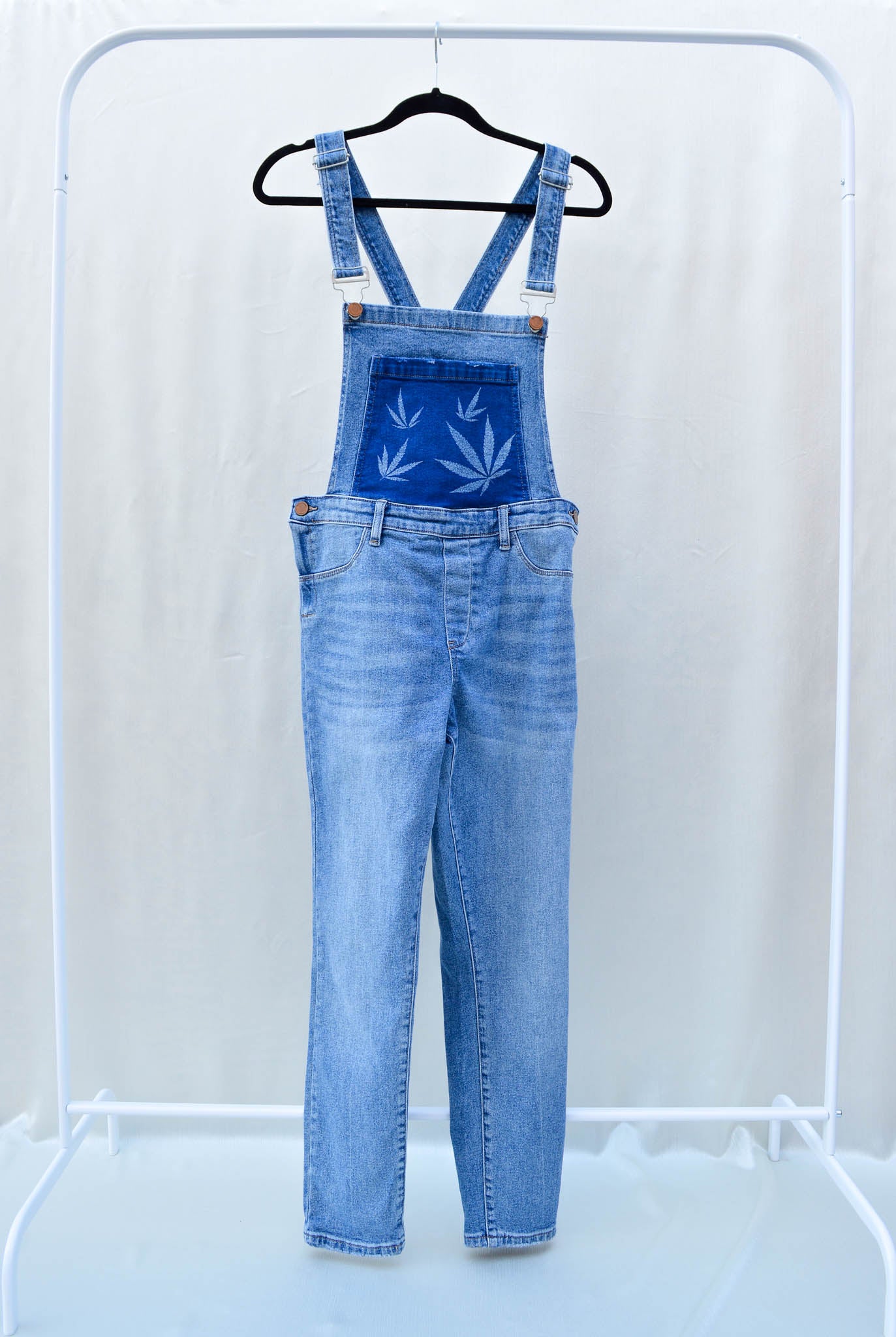 Women's Small Upcycled Denim Overalls