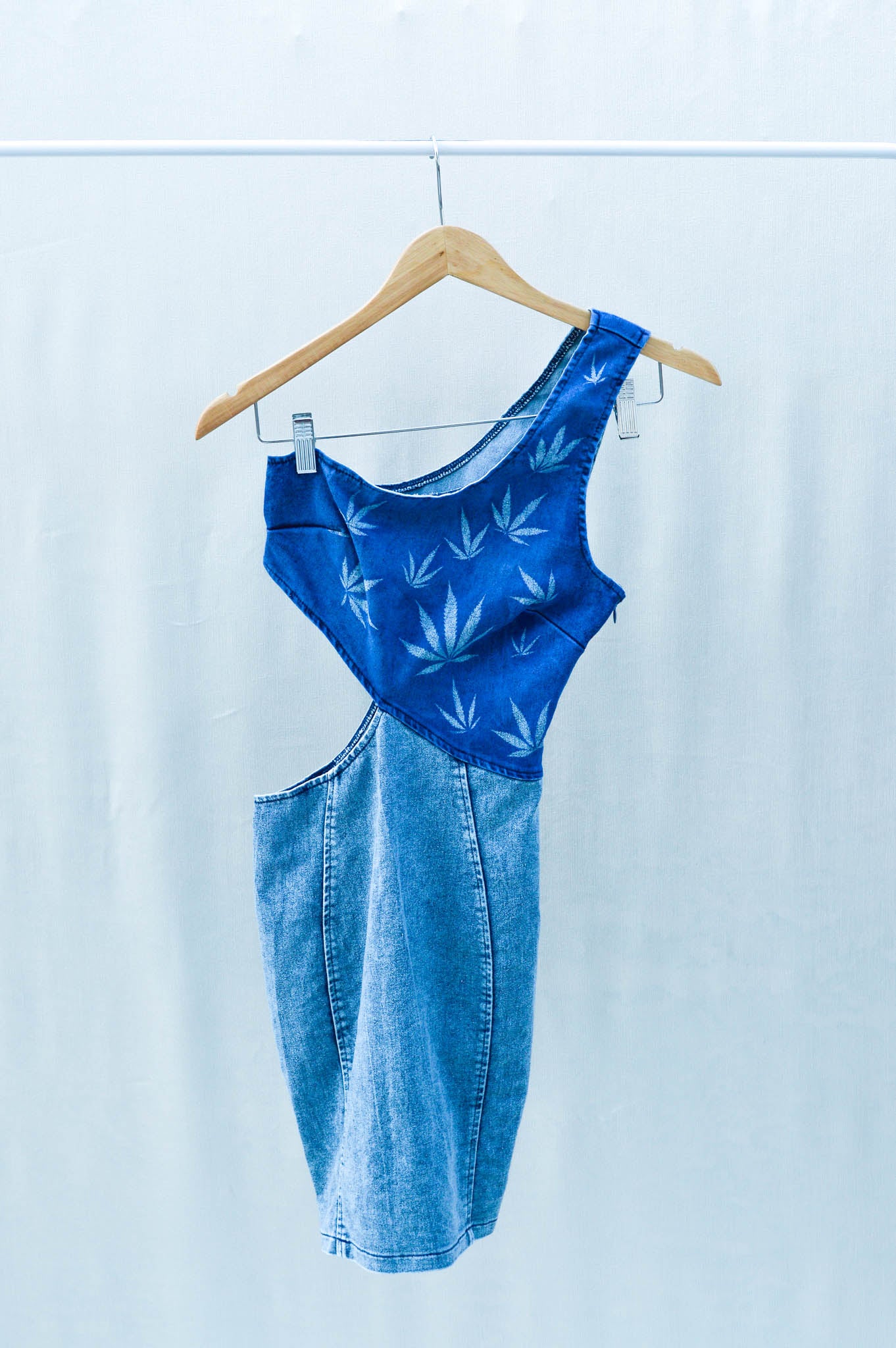 Women's X-Small Upcycled Denim Dress
