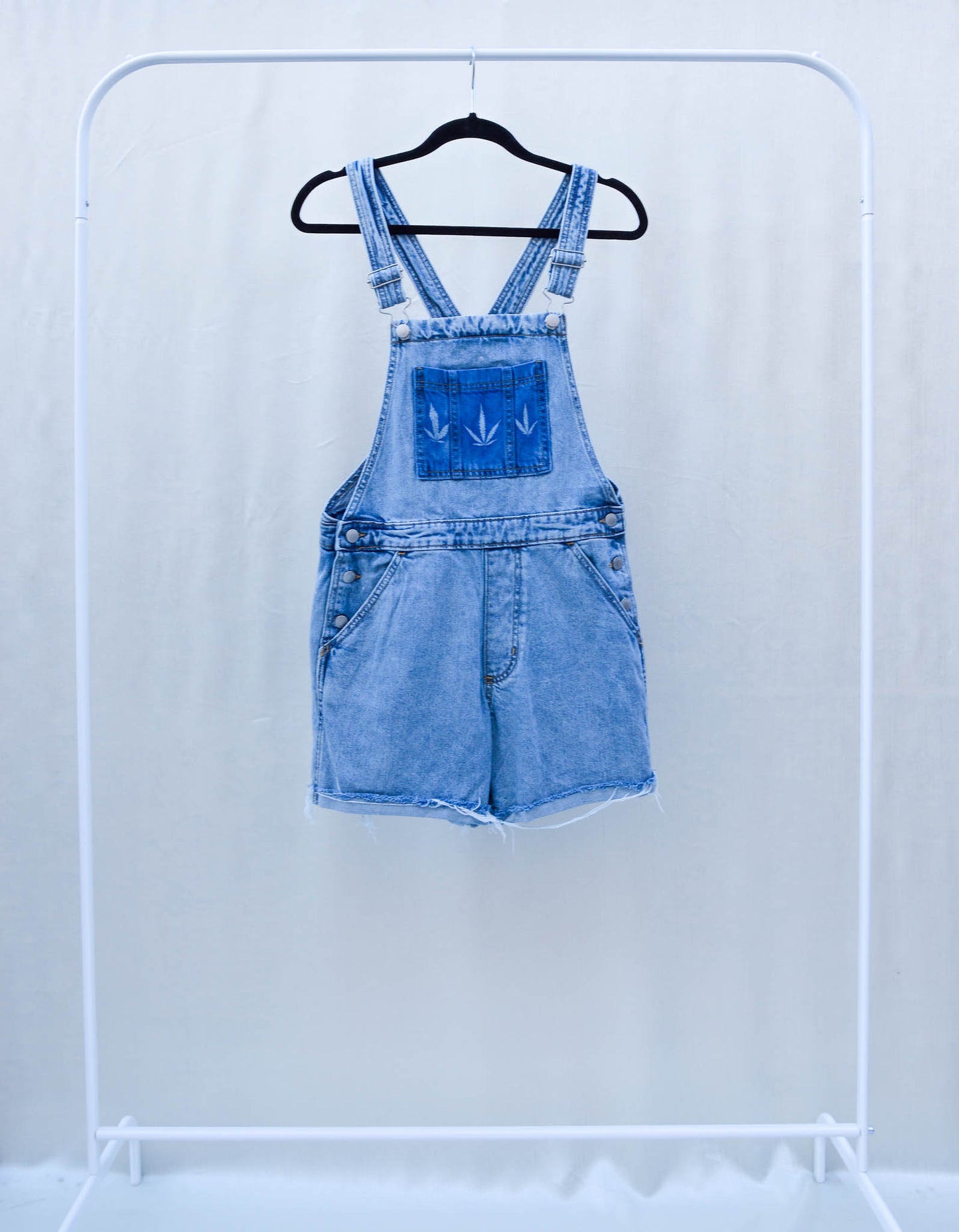 Women's X-Small Upcycled Denim Overalls
