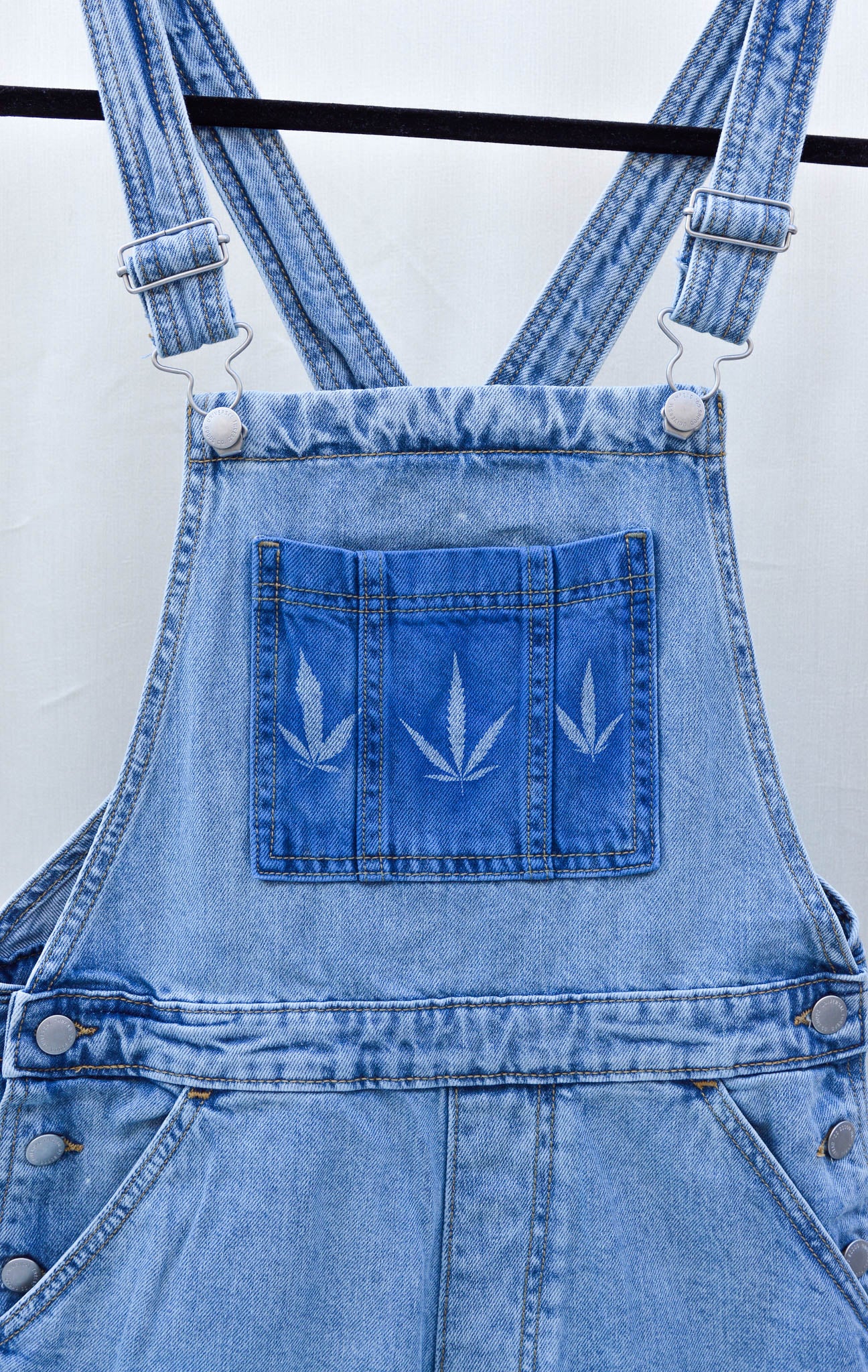 Women's X-Small Upcycled Denim Overalls