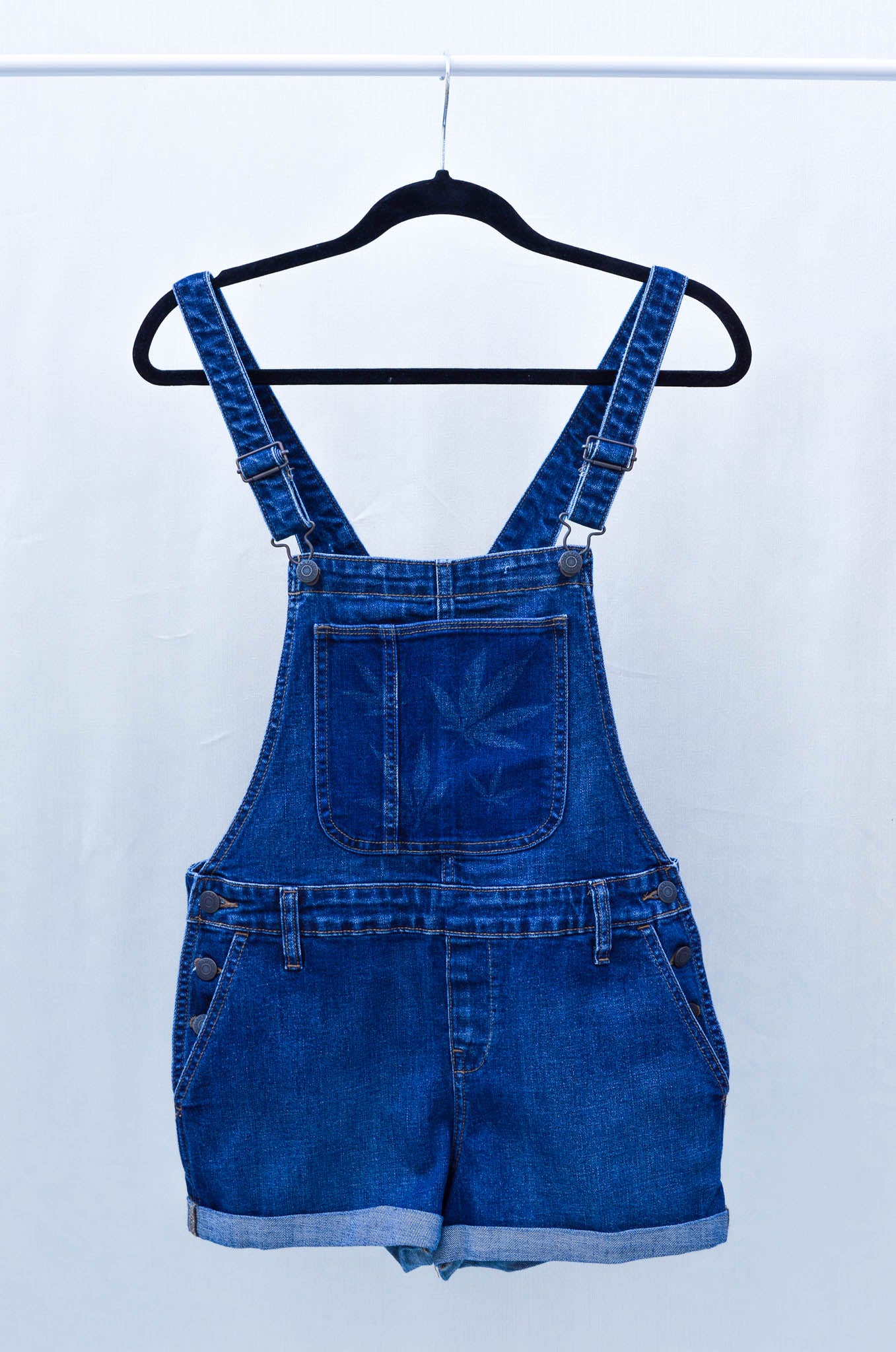 Women's Small Upcycled Denim Overalls